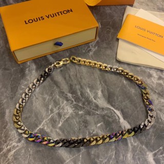 Louis Vuitton Monogram Chain Link Necklace - Rainbow Multi view 6