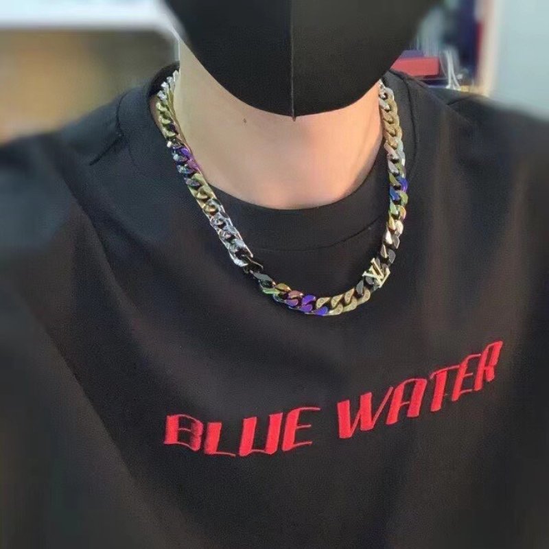 Louis Vuitton Monogram Chain Link Necklace - Rainbow Multi view
