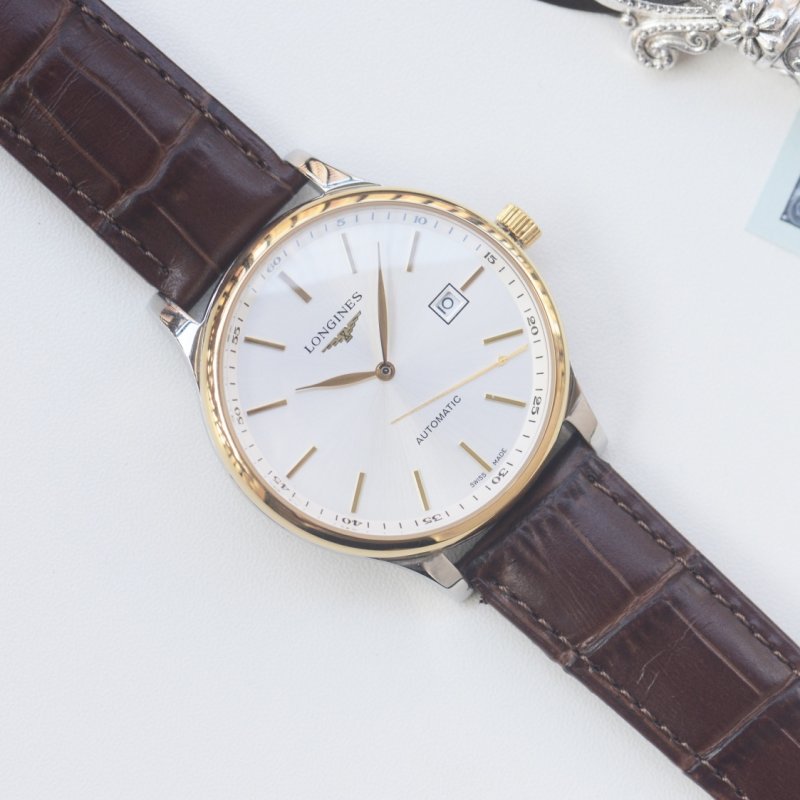 Longines Elegant Automatic Blue Dial Steel Watch view