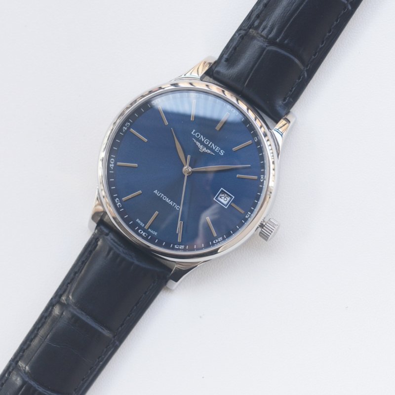Longines Elegant Automatic Blue Dial Steel Watch view