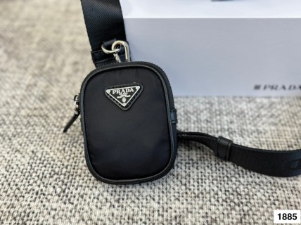 Prada Nylon Shoulder Bag Black view 7
