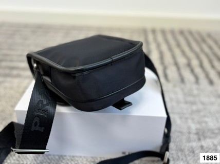 Prada Nylon Shoulder Bag Black view 8