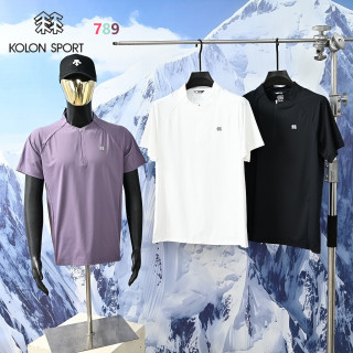 Kolon Sport Half-Zip Performance Tee Black view 5