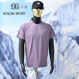 Kolon Sport Half-Zip Performance Tee Black view 7
