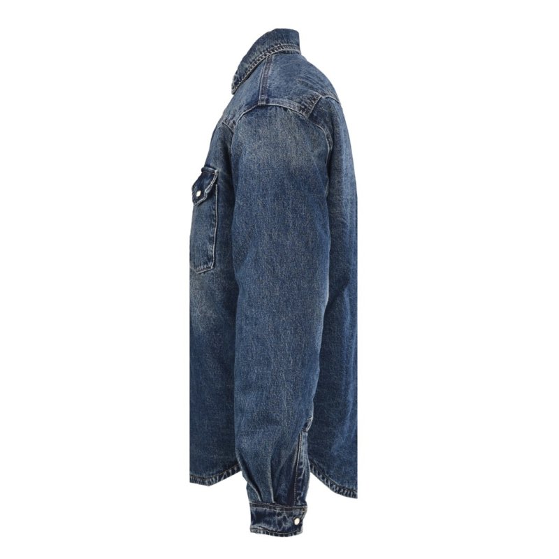 Vintage Dark Wash Denim Shirt Jacket view