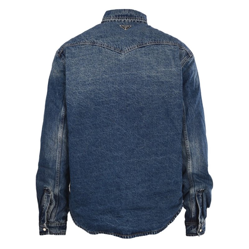 Vintage Dark Wash Denim Shirt Jacket view
