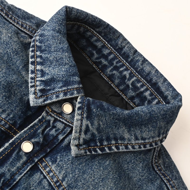 Vintage Dark Wash Denim Shirt Jacket view