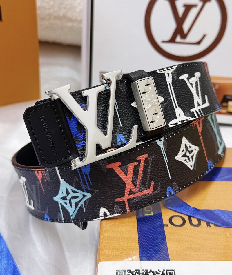 Louis Vuitton Monogram Graffiti Belt Black Multi