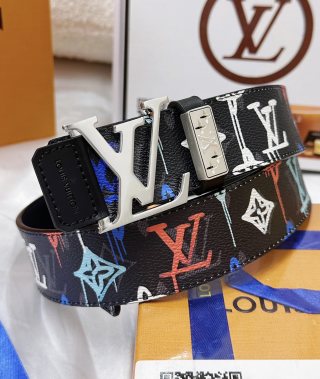 Louis Vuitton Monogram Graffiti Belt Black Multi view 1