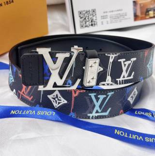 Louis Vuitton Monogram Graffiti Belt Black Multi view 5