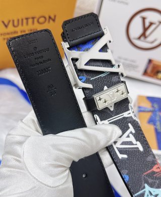 Louis Vuitton Monogram Graffiti Belt Black Multi view 9