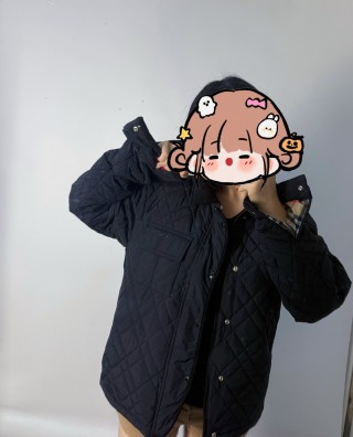 Black Quilted Overshirt Jacket view 2