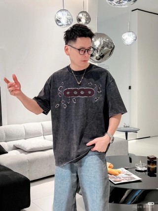 Vintage Washed Black Graphic Print T-Shirt view 3