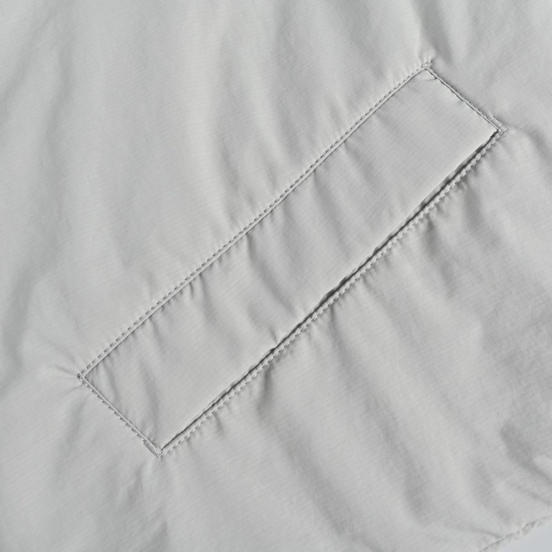 Alberni Dual-Face Wool Fleece Hooded Jacket White view