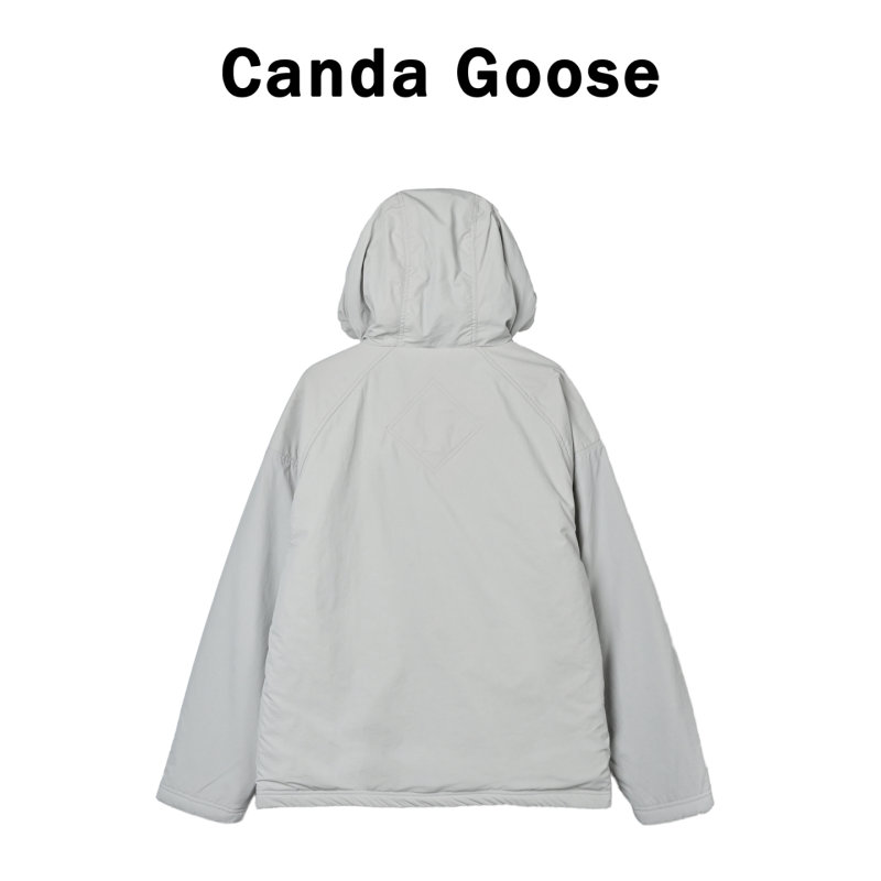 Alberni Dual-Face Wool Fleece Hooded Jacket White view