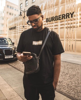 Black Box Logo Short Sleeve T-Shirt view 2