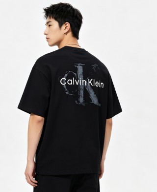 Calvin Klein Black Monogram Short Sleeve T-Shirt view 1