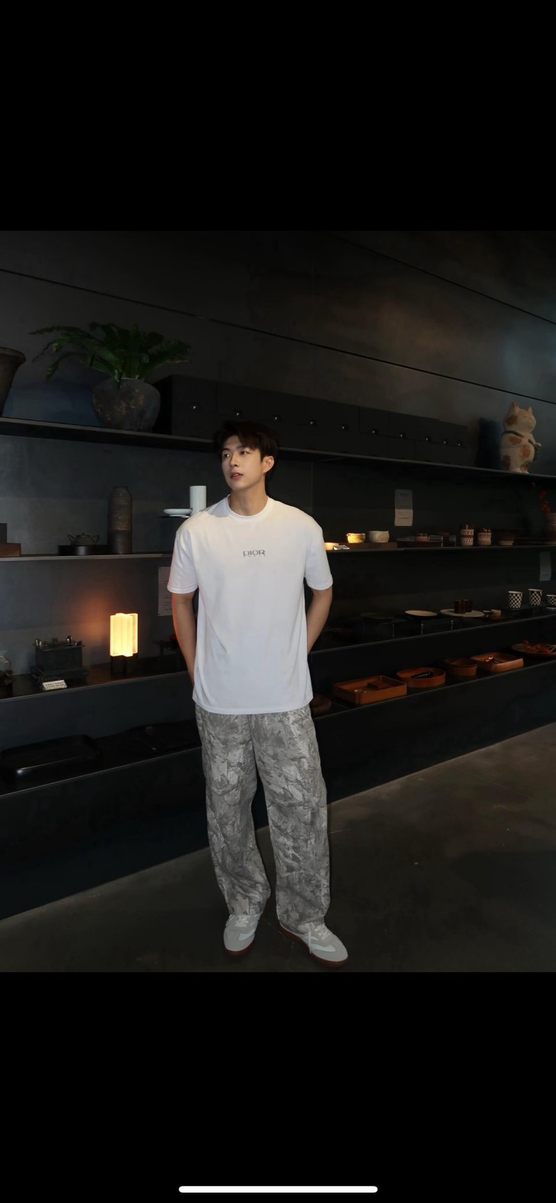 Dior Classic White Logo T-Shirt view