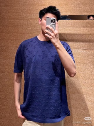 Navy Washed Short-Sleeve Crew Neck T-Shirt view 10