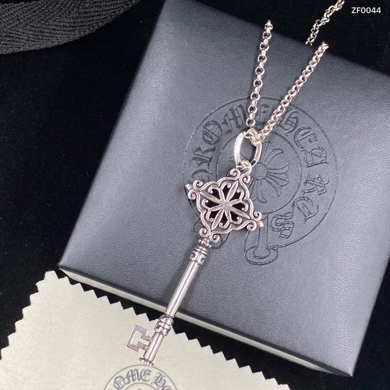 Chrome Hearts Sterling Silver Key Pendant Necklace view