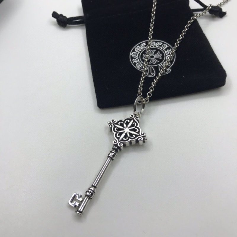 Chrome Hearts Sterling Silver Key Pendant Necklace view