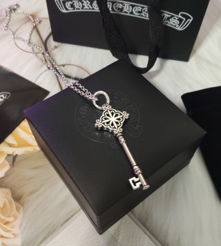 Chrome Hearts Sterling Silver Key Pendant Necklace view 5