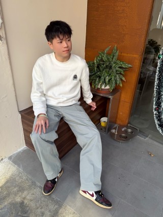 Fendi Grey Monogram Relaxed Fit Pants view 6