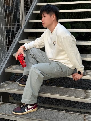 Fendi Grey Monogram Relaxed Fit Pants view 9