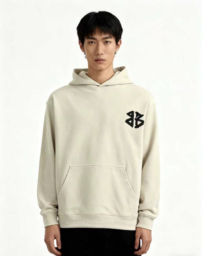 Essentials Cream Logo Hoodie