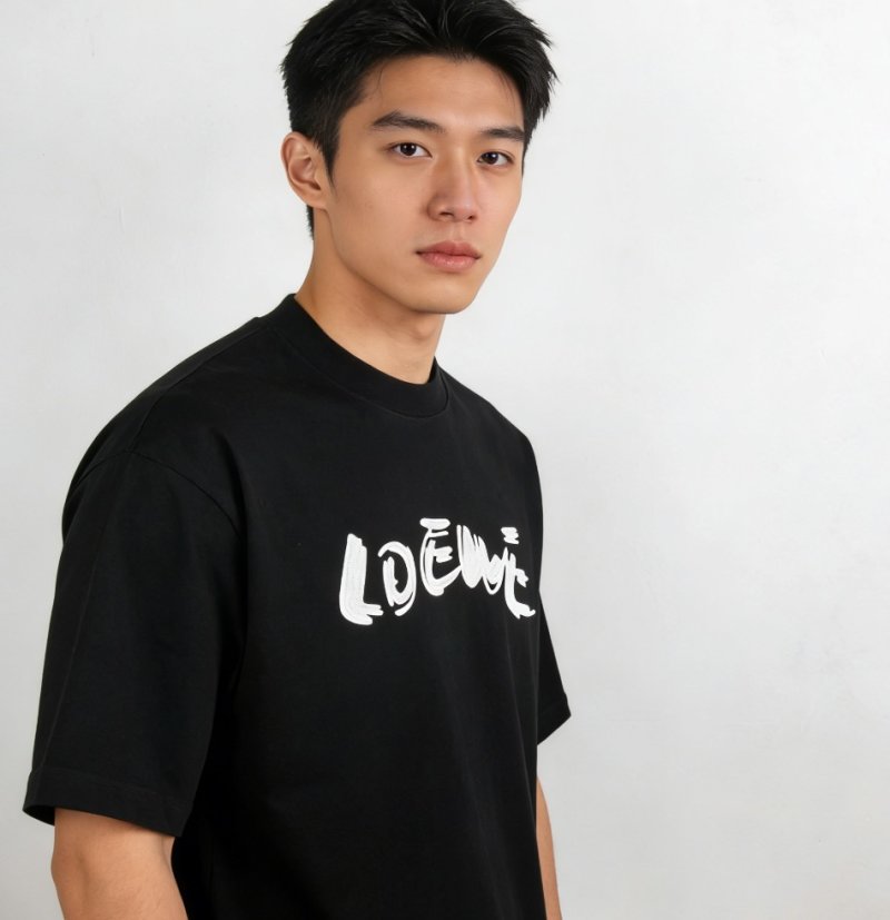 Loewe Graffiti Logo Black T-Shirt