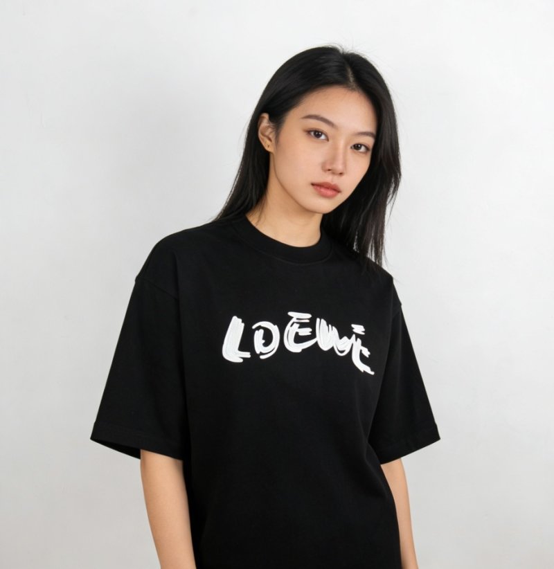 Loewe Graffiti Logo Black T-Shirt view