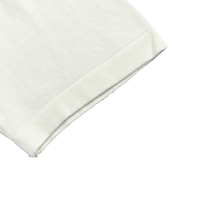 Louis Vuitton White Crew Neck T-Shirt with Gold LV Logo view