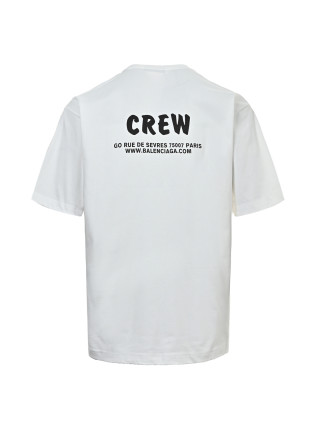 Cream Oversized Graphic T-Shirt with Distressed Logo Print view 10
