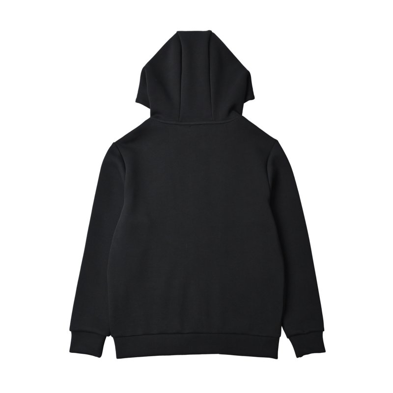 Essentials Black Zip-Up Jacket with Red Stripe Detail view