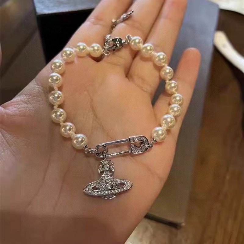 Vivienne Westwood Saturn Pearl Charm Bracelet view