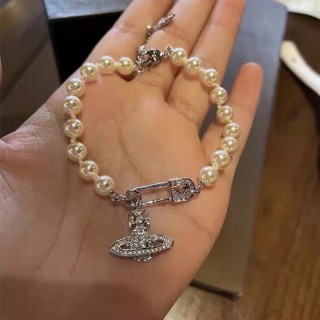 Vivienne Westwood Saturn Pearl Charm Bracelet view 5