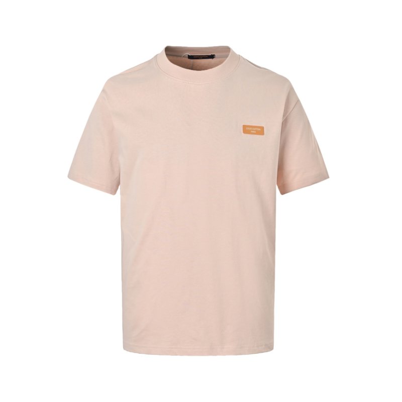 Dusty Pink Short Sleeve T-Shirt with Gold Label view