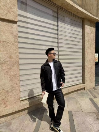Prada Black Nylon Shirt Jacket view 2