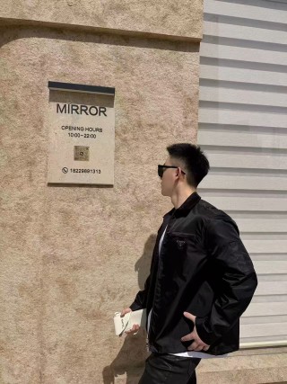 Prada Black Nylon Shirt Jacket view 5