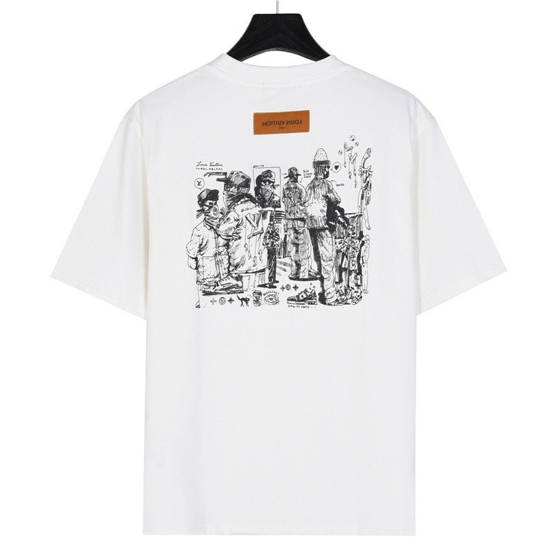 Louis Vuitton LV Monogram Foam Print Short Sleeve T-Shirt White view