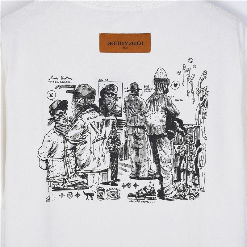 Louis Vuitton LV Monogram Foam Print Short Sleeve T-Shirt White view