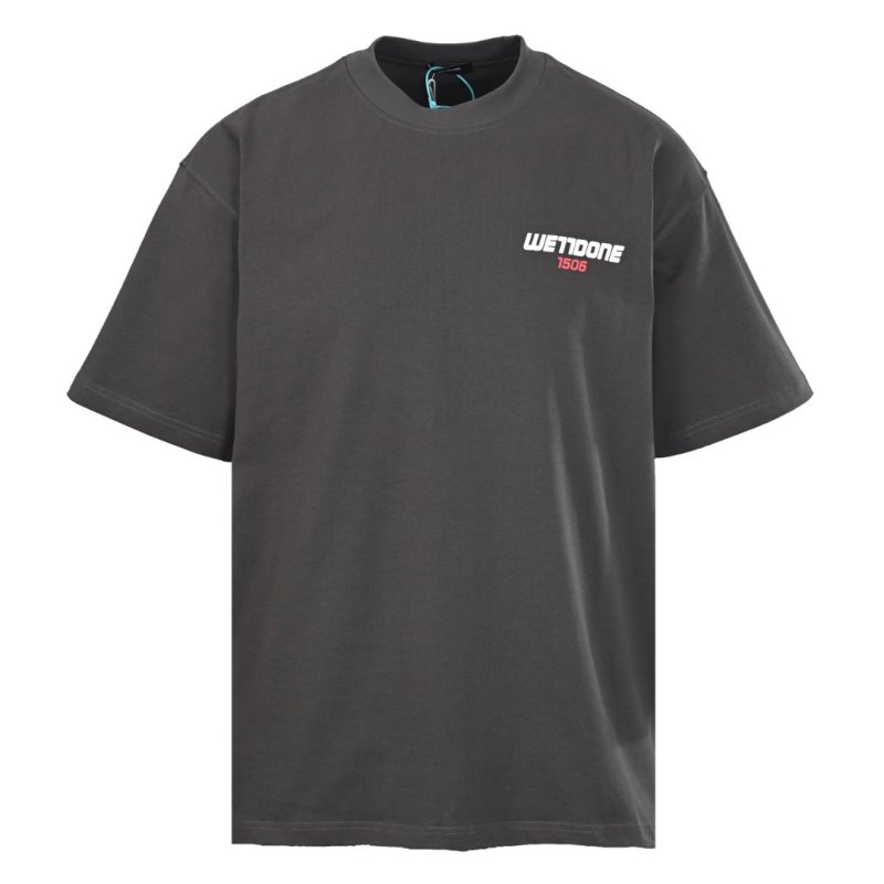 We11Done Charcoal Grey Logo T-Shirt 1989 view