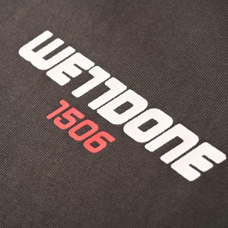 We11Done Charcoal Grey Logo T-Shirt 1989 view