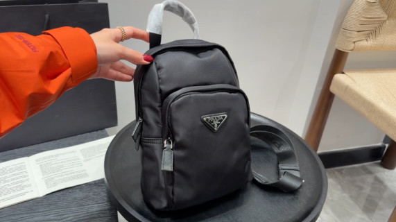 Prada Nylon Backpack Black