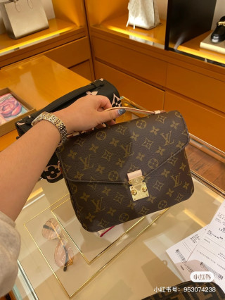 Louis Vuitton Monogram Messenger Crossbody Bag view 2