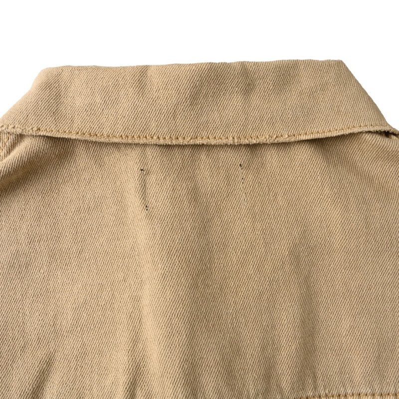 Balenciaga Beige Denim Jacket with Back Logo view