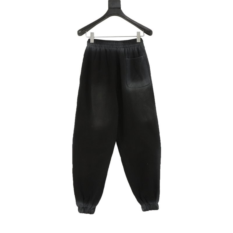 Essentials Black Drawstring Jogger Pants view