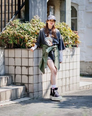Black Graphic Angel Halo T-Shirt view 3