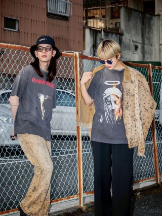 Black Graphic Angel Halo T-Shirt view 7