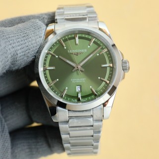 Longines Conquest Automatic Green Dial Steel Watch